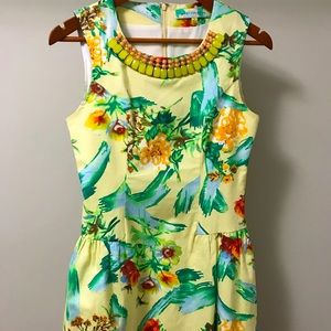 Colourful mini dress!